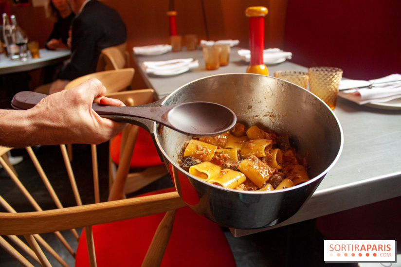 Cucina, Ducasse à la Maison de la Mutualité : paccheri à la joue de bœuf