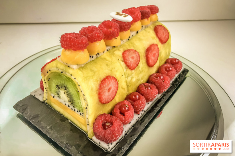 Bûche de Noël 100% fruits de la Ferme de Longchamp