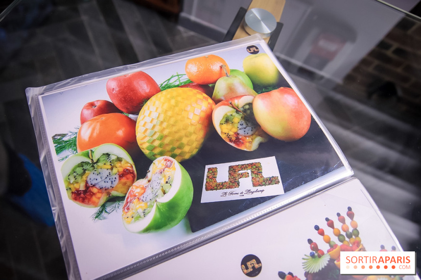 Bûche de Noël 100% fruits de la Ferme de Longchamp