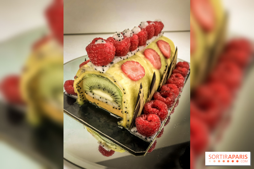 Bûche de Noël 100% fruits de la Ferme de Longchamp