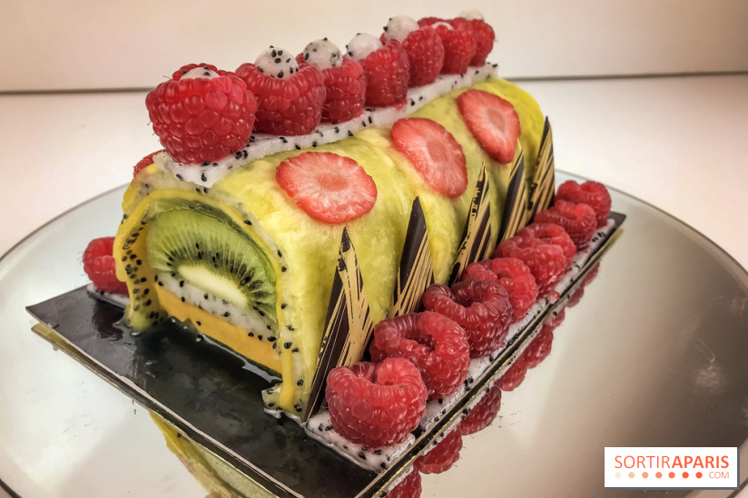 Bûche de Noël 100% fruits de la Ferme de Longchamp