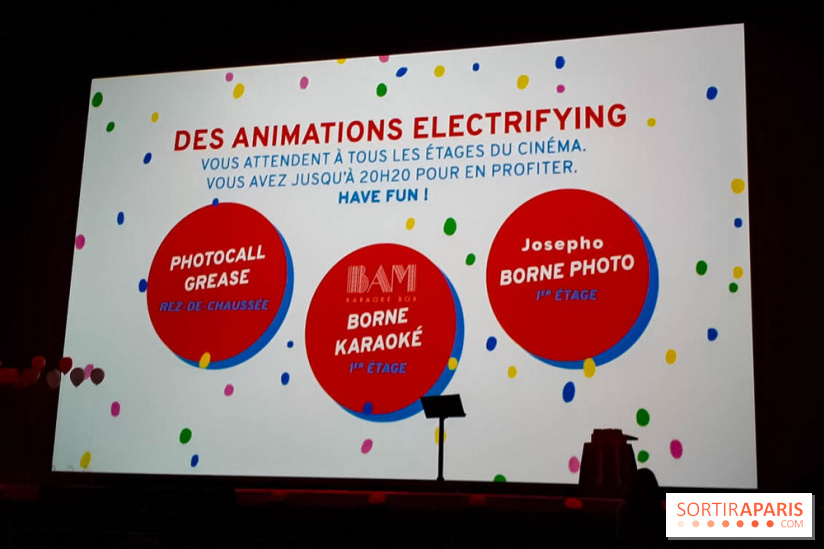 Grease en ciné karaoké au Grand Rex avec l'Ecran Pop on y était, on