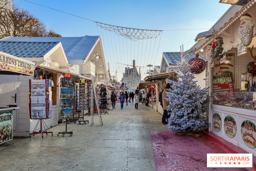 Le Marché de Noël des Tuileries à Paris, allées