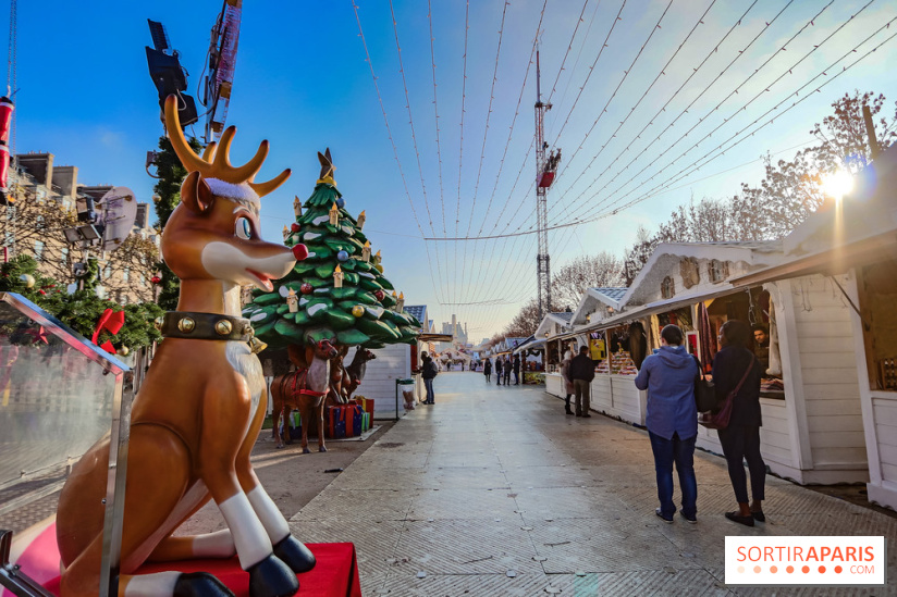 Le Marché de Noël des Tuileries à Paris, allées