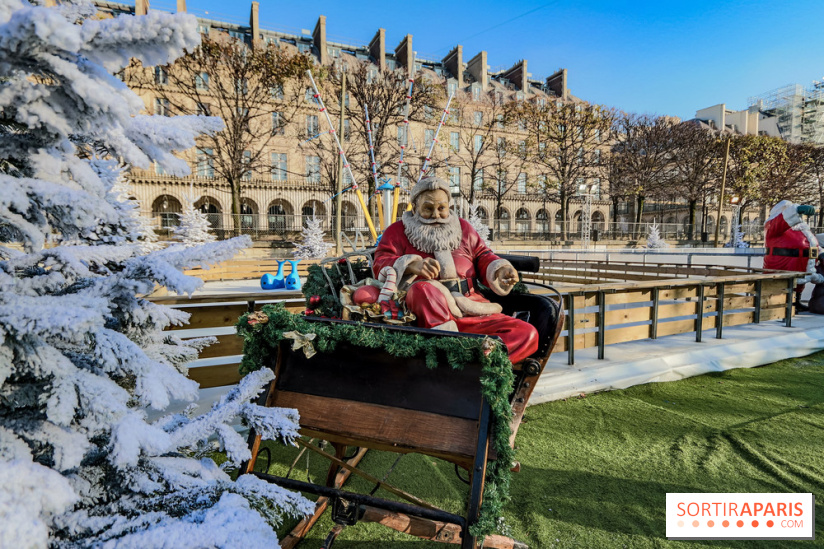 Le Marché de Noël des Tuileries à Paris, patinoire