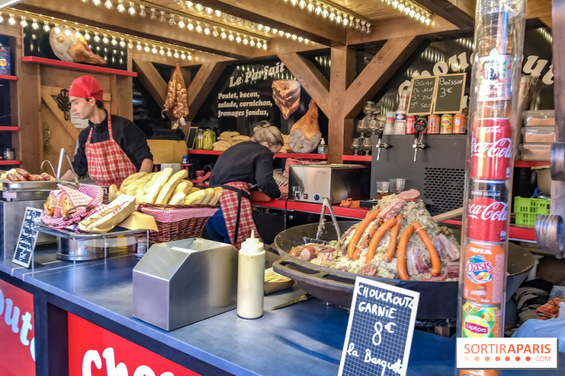 Le Marché de Noël des Tuileries à Paris, choucroute