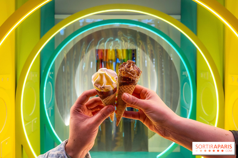 Insolite : un bar à glaces éphémère et gratuit s'installe dans une laverie à Paris !