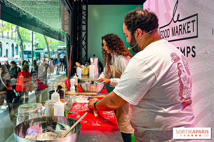 Printemps Haussmann x Le Food Market: des ateliers cuisine en immersion dans les vitrines du magasin