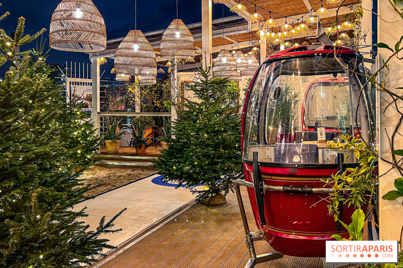 Polpo Nord : terrasse d'hiver gourmande avec télécabines et piste de curling en bord de Seine