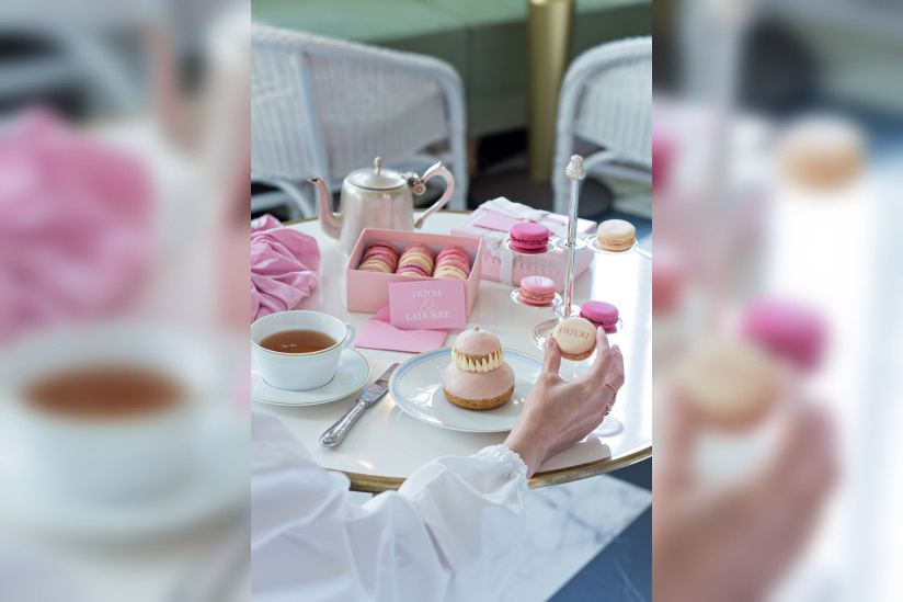 Ladurée x Patou : le tea-time couture le plus looké de la saison aux Galeries Lafayette Haussmann