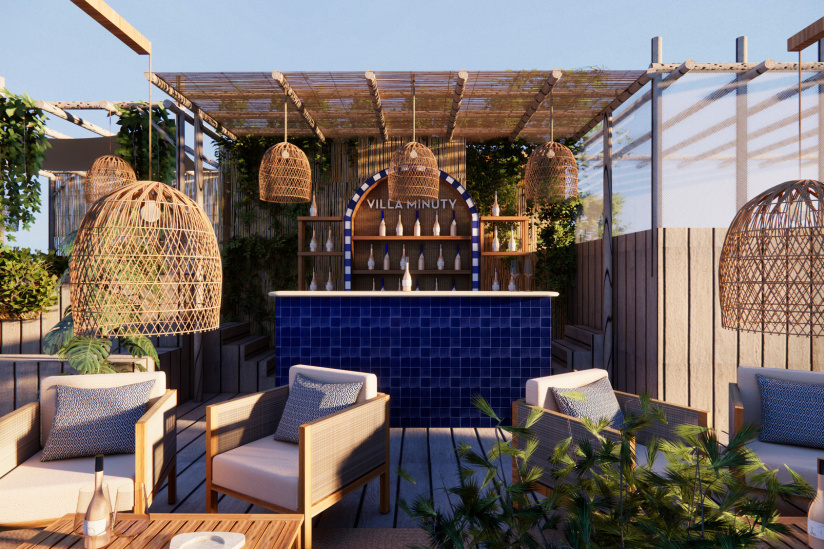 Le Rooftop du Brach, la terrasse confidentielle, perchée dans un potager avec vue Tour Eiffel