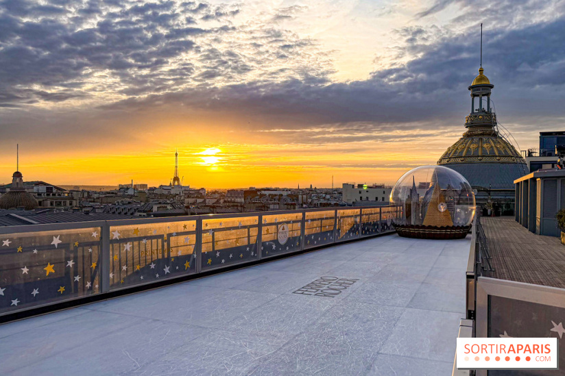 Noël 2025 au Printemps Haussmann : une patinoire gratuite au sommet du grand magasin - réservations
