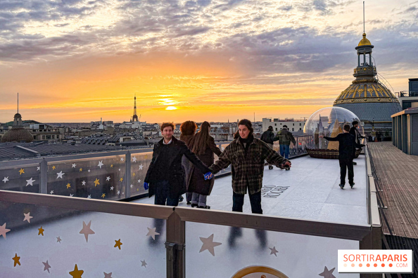 Noël 2025 au Printemps Haussmann : une patinoire gratuite au sommet du grand magasin - réservations