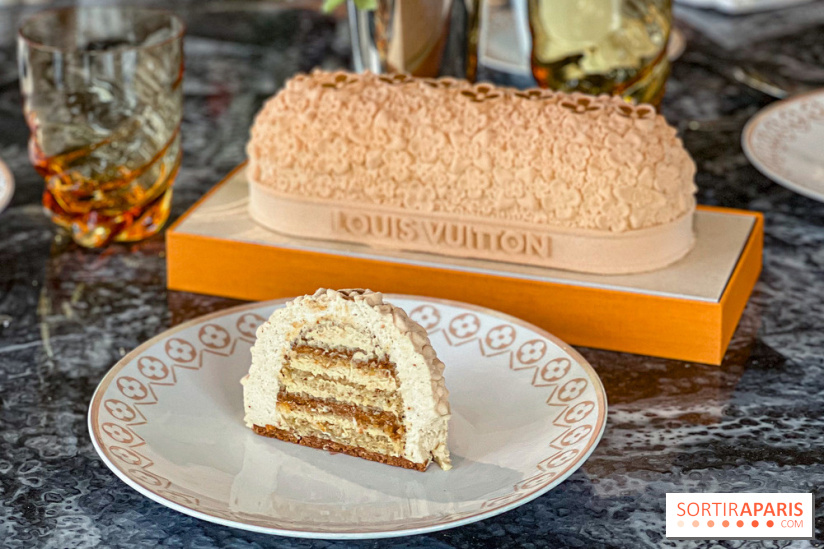 La Bûche de Noël 2024 griffée Louis Vuitton par Maxime Frédéric, chez LV Dream