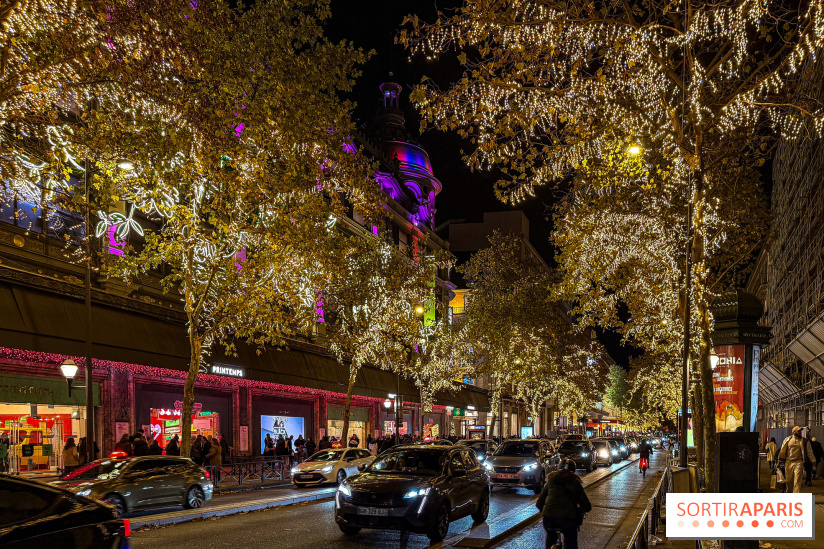 Les illuminations de Noël 2025 du Boulevard Haussmann - date de lancement