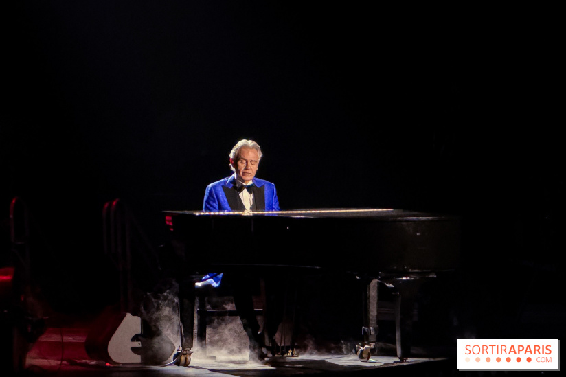 Andrea Bocelli en concert à l'Accor Arena de Paris en avril 2026