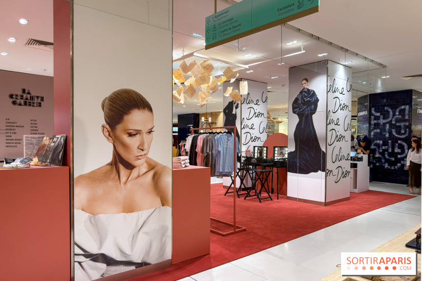 Céline Dion à Paris : T-shirts, vinyles, macarons… un pop-up ouvre à Haussmann - avis et photos