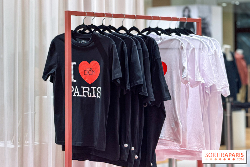 Céline Dion à Paris : T-shirts, vinyles, macarons… un pop-up ouvre à Haussmann - avis et photos
