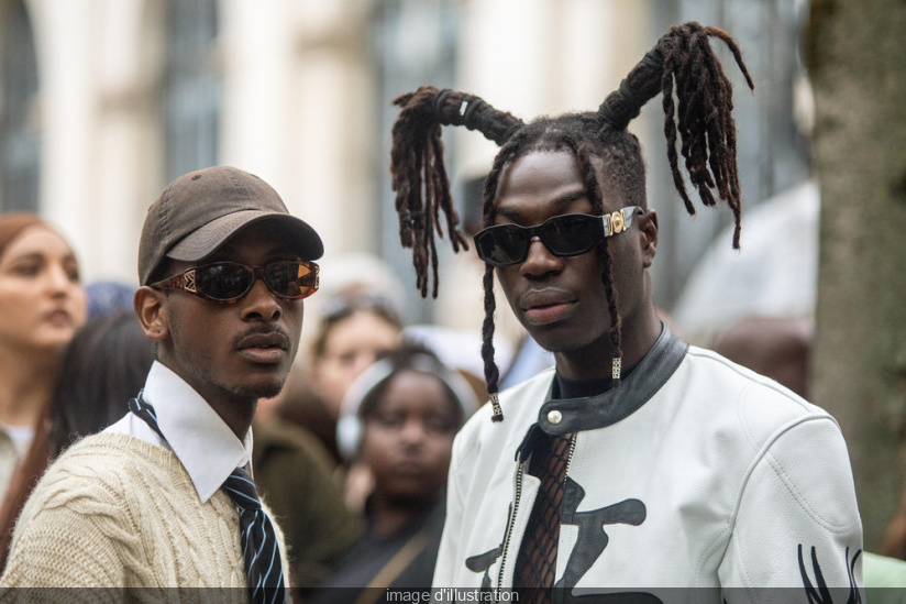 Paris Fashion Week Hommes. Arrivees au defile Louis Vuitton