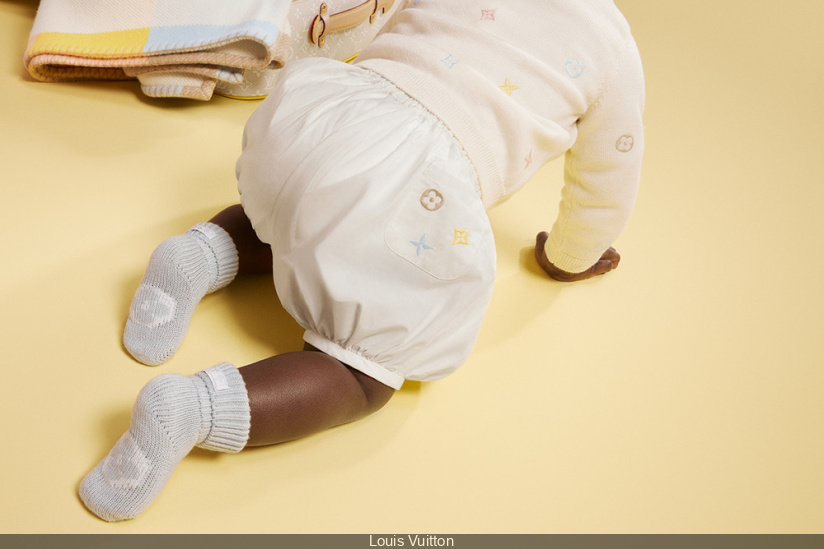 In March Louis Vuitton debuted their baby collection. Designed for lit