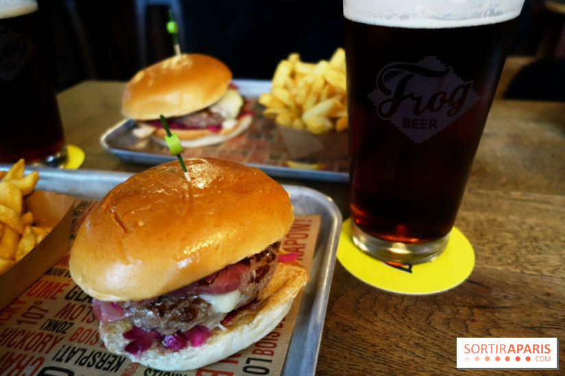 Burger et bière d'hiver chez FrogPubs