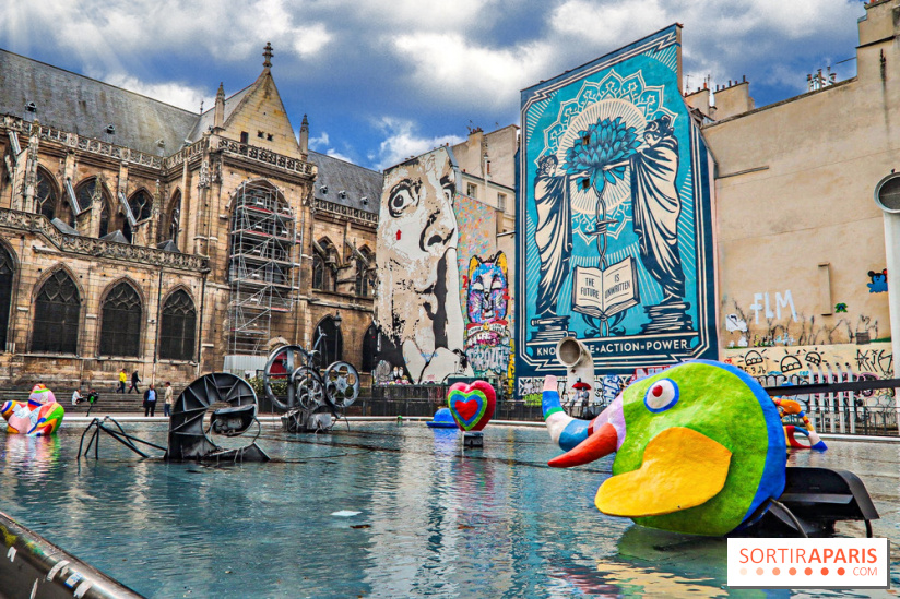 Visuel Paris - fontaine Stravinsky - Beaubourg