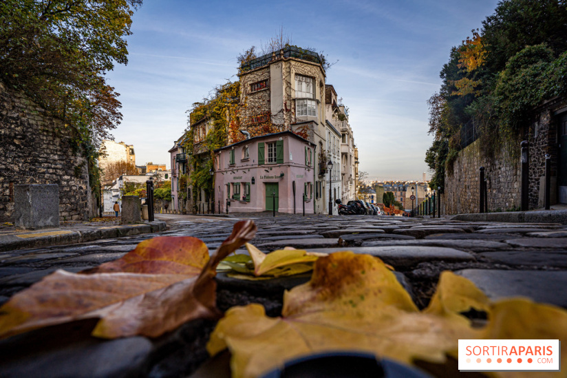 Visuel Paris - maison rose - automne