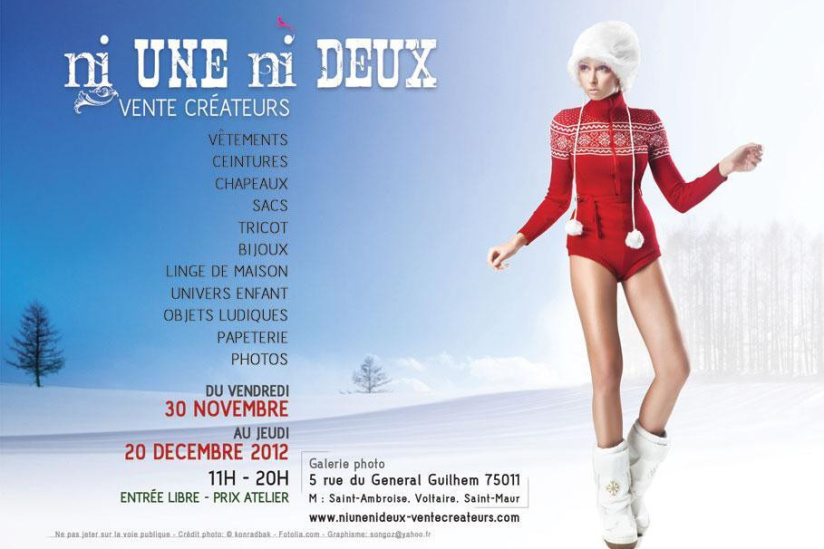 Ni une ni deux - Vente créateursNi une ni deux - Vente créateurs à prix atelier