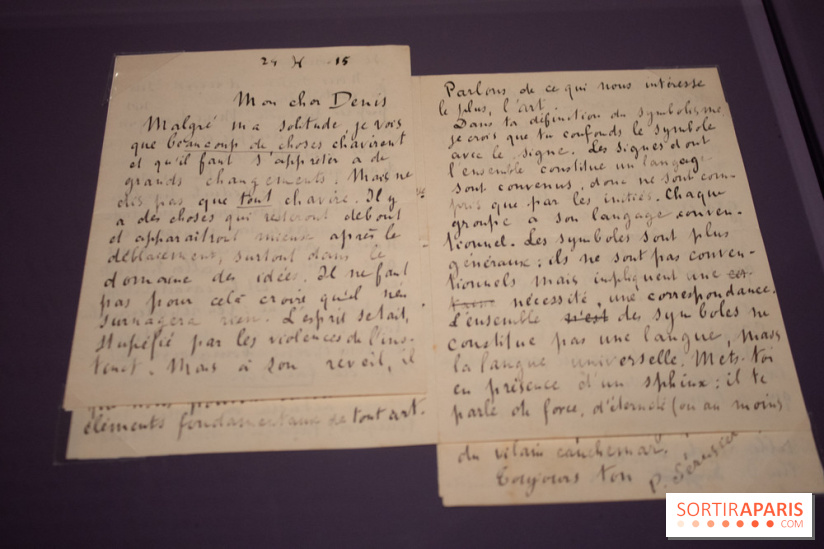 Lettre de Paul Sérusier - le Talisman de Sérusier au Musée d'Orsay