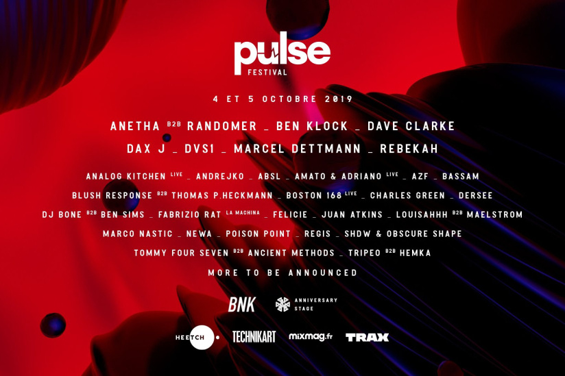Pulse Festival 2019 avec Ben Klock, Marcel Dettmann
