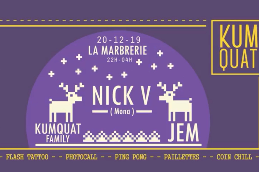 Kumquat House Edition avec Nick V, JEM à La Marbrerie de Montreuil