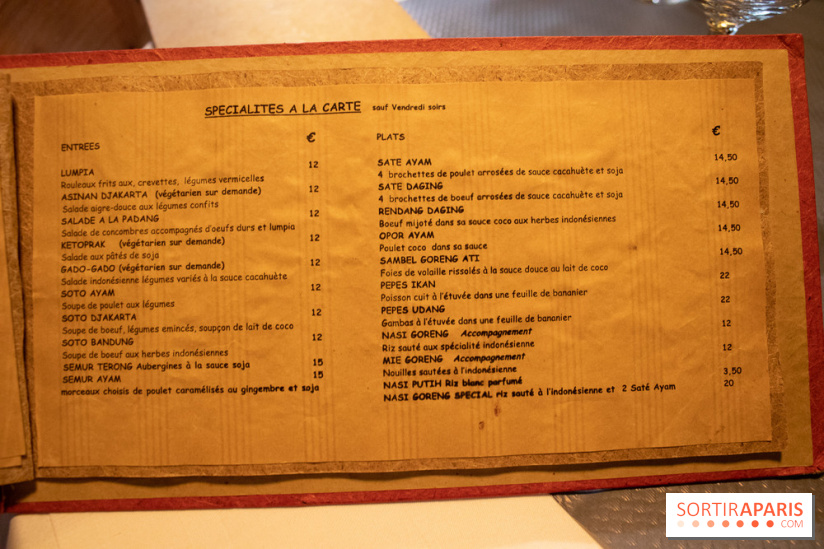 Djakarta-Bali, restaurant indonésien