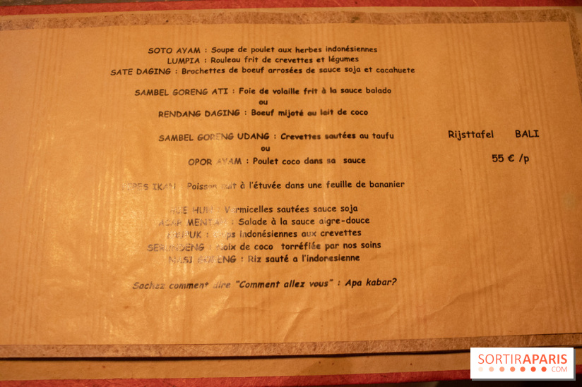 Djakarta-Bali, restaurant indonésien