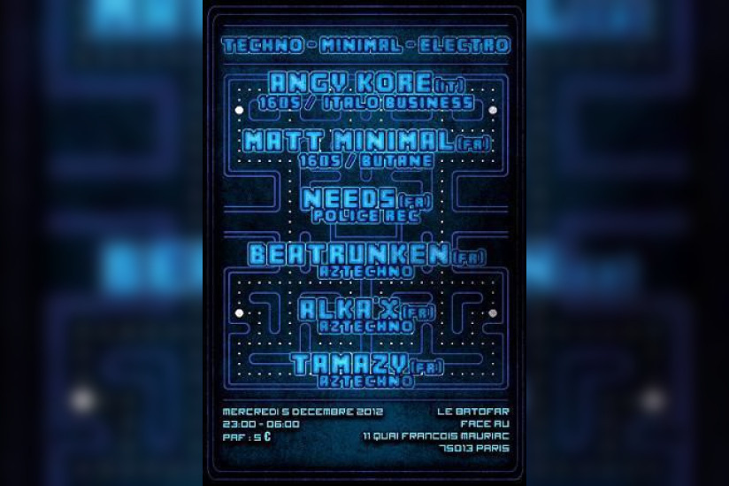 PACMAN PARTY #10 W/ ANGY KORE & MATT MINIMAL @ BATOFAR