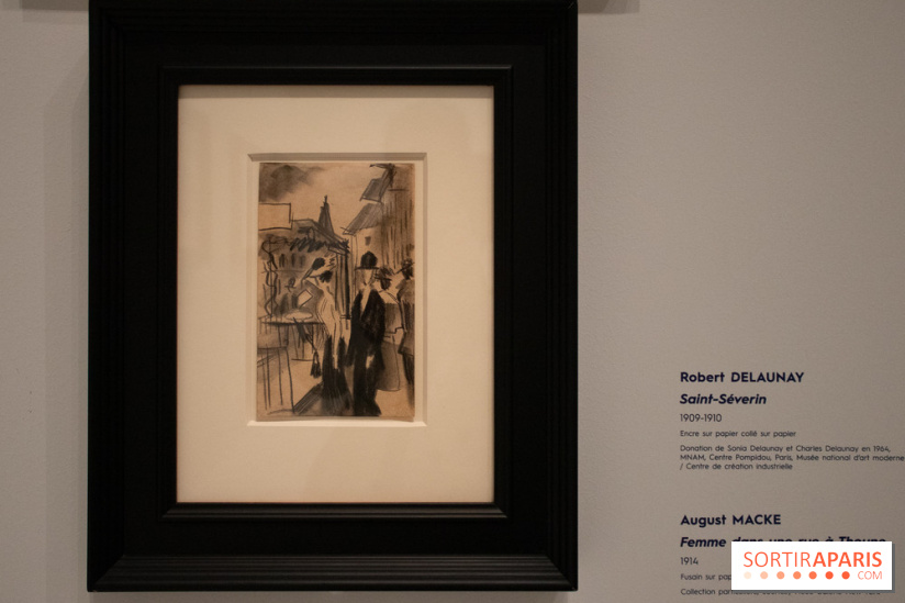 Femme dans une rue à Thoune, August Macke, 1914 - L'aventure du Cavalier Bleu au Musée de l'Orangerie