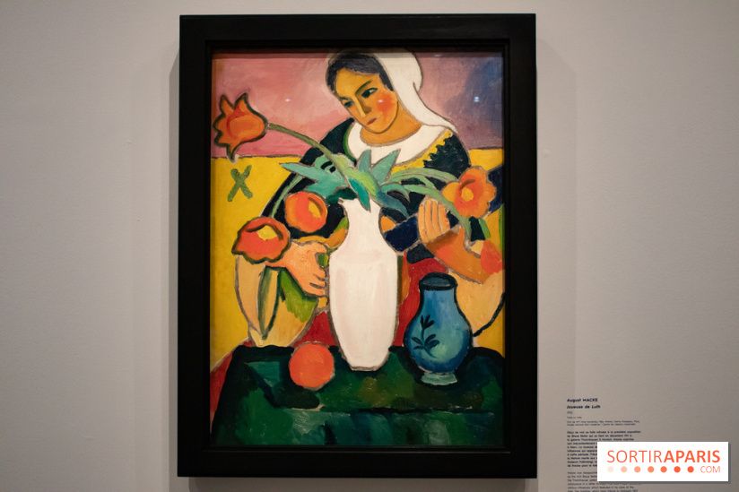 Joueuse de Luth, August Macke, 1910 - L'aventure du Cavalier Bleu au Musée de l'Orangerie