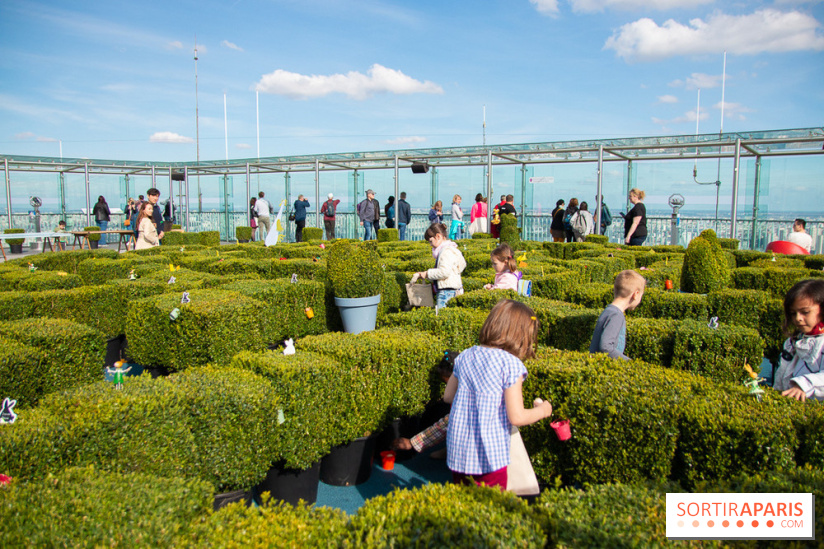 Chasse aux oeufs de Pâques sur le rooftop de la Tour Montparnasse : nos photos