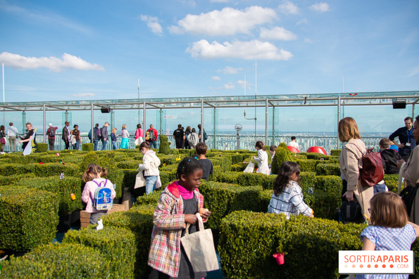 Chasse aux oeufs de Pâques sur le rooftop de la Tour Montparnasse : nos photos