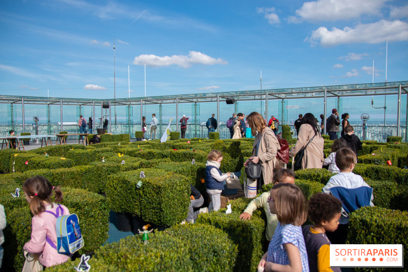 Chasse aux oeufs de Pâques sur le rooftop de la Tour Montparnasse : nos photos