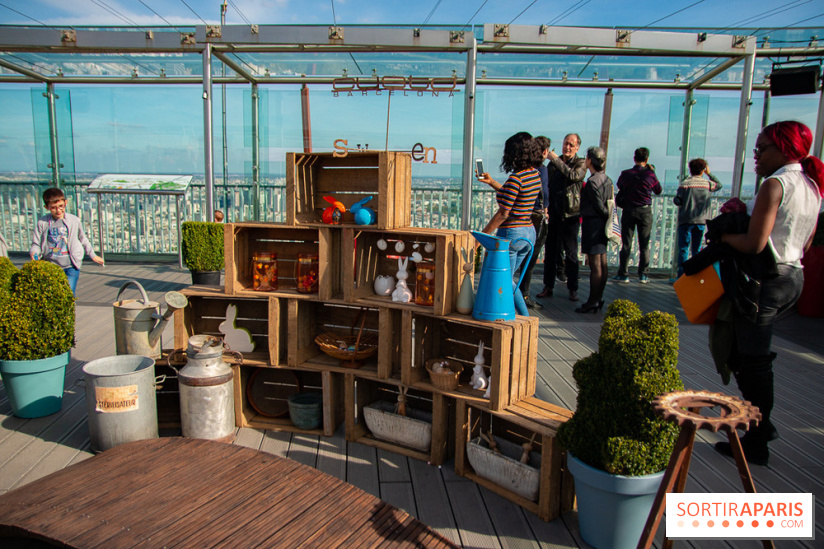 Chasse aux oeufs de Pâques sur le rooftop de la Tour Montparnasse : nos photos