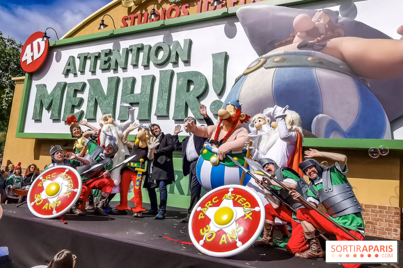 Inauguration Attention Menhirs ! et fête des 30 ans du Parc Astérix