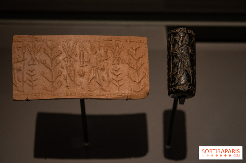 sceau-cylindre, Syrie du nord, 1400-1200 av J.C - xposition Royaumes oubliés au musée du Louvre