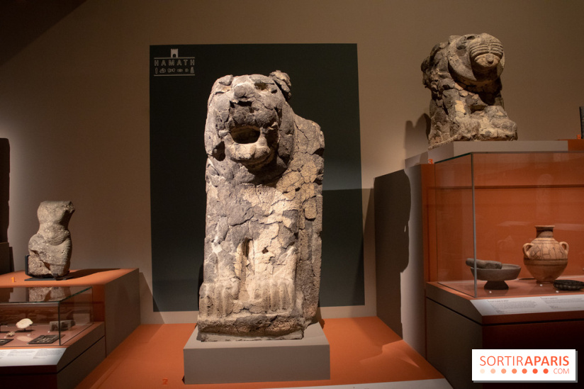 Lion gardien, Hama (Syrie), vers 850-750 av J.C. - exposition Royaumes oubliés au musée du Louvre