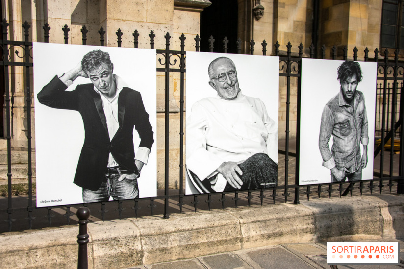 Expo Stéphane de Bourgies, Cinquante portraits de chefs, à la Mairie du 1er