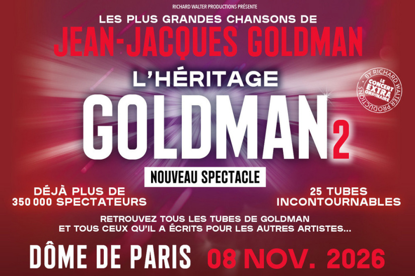 L’Héritage Goldman 2 en concert au Dôme de Paris le 30 septembre