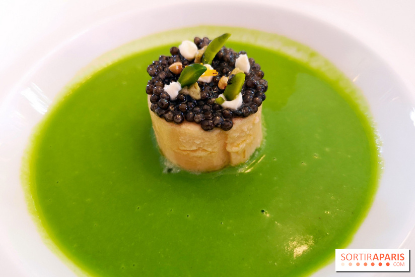 Le Laurent - Blanc-manger de langoustines,  caviar Impérial de Sologne condimenté et coulis de laitue