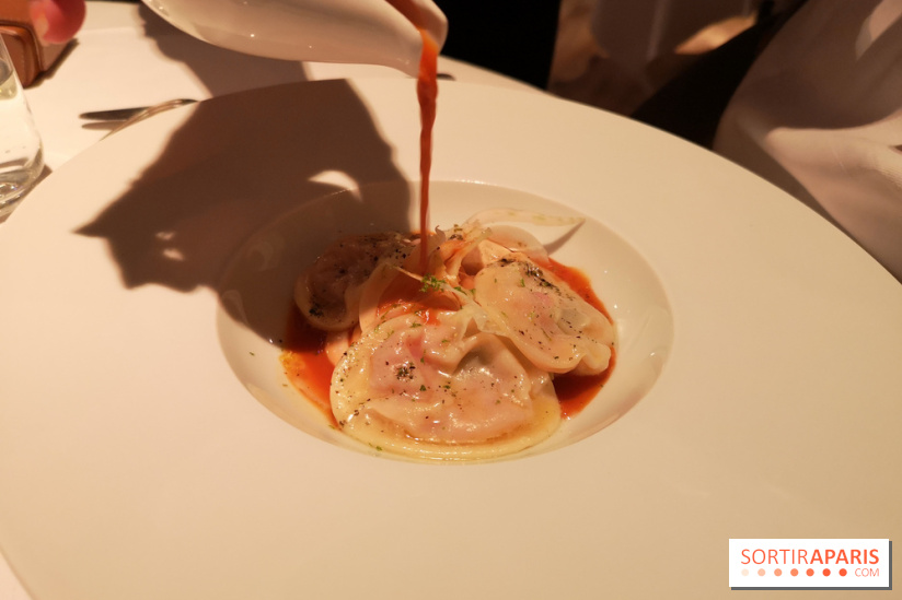 Restaurant Jacques Faussat - Ravioles piperade, fenouil et bouillon de légumes épicé