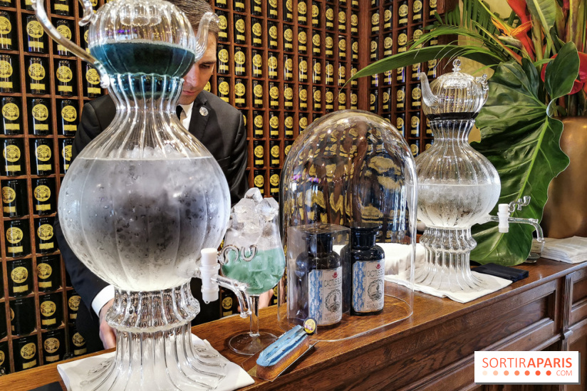 Thé glacé et éclair Cactus Bleu de Mariage Frères, les photos