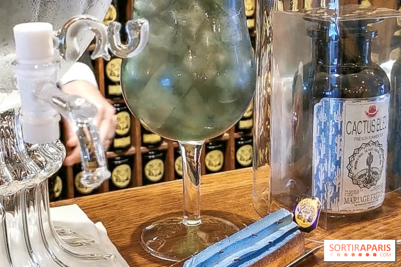 Thé glacé et éclair Cactus Bleu de Mariage Frères, les photos