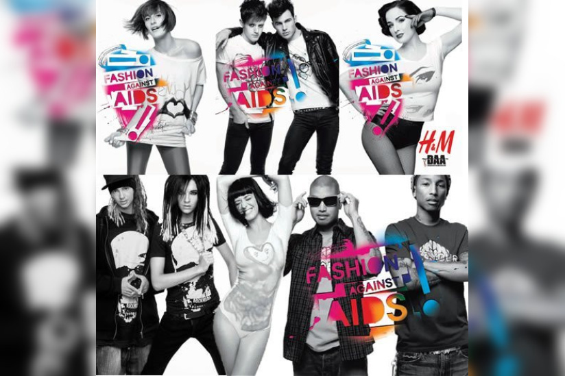 fashion against aids, paris, h&m
